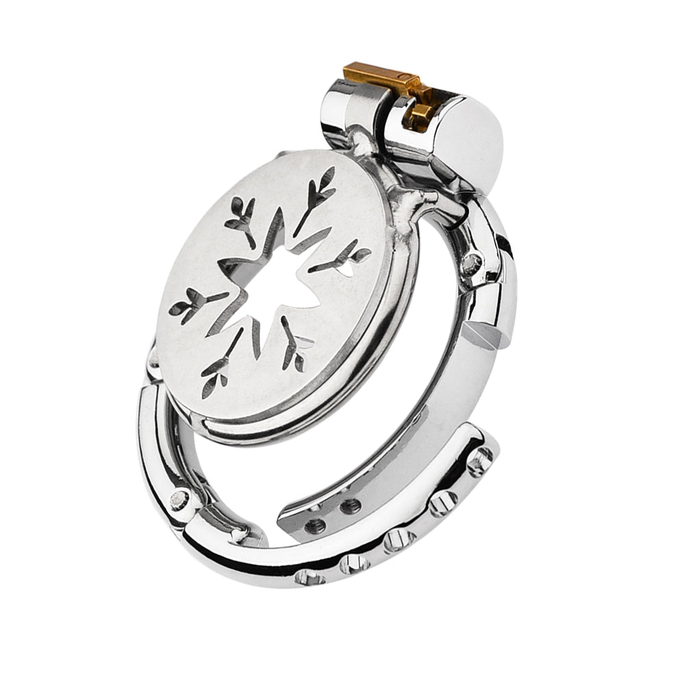 Snowflake Flat Adjustable Chastity Cage 1