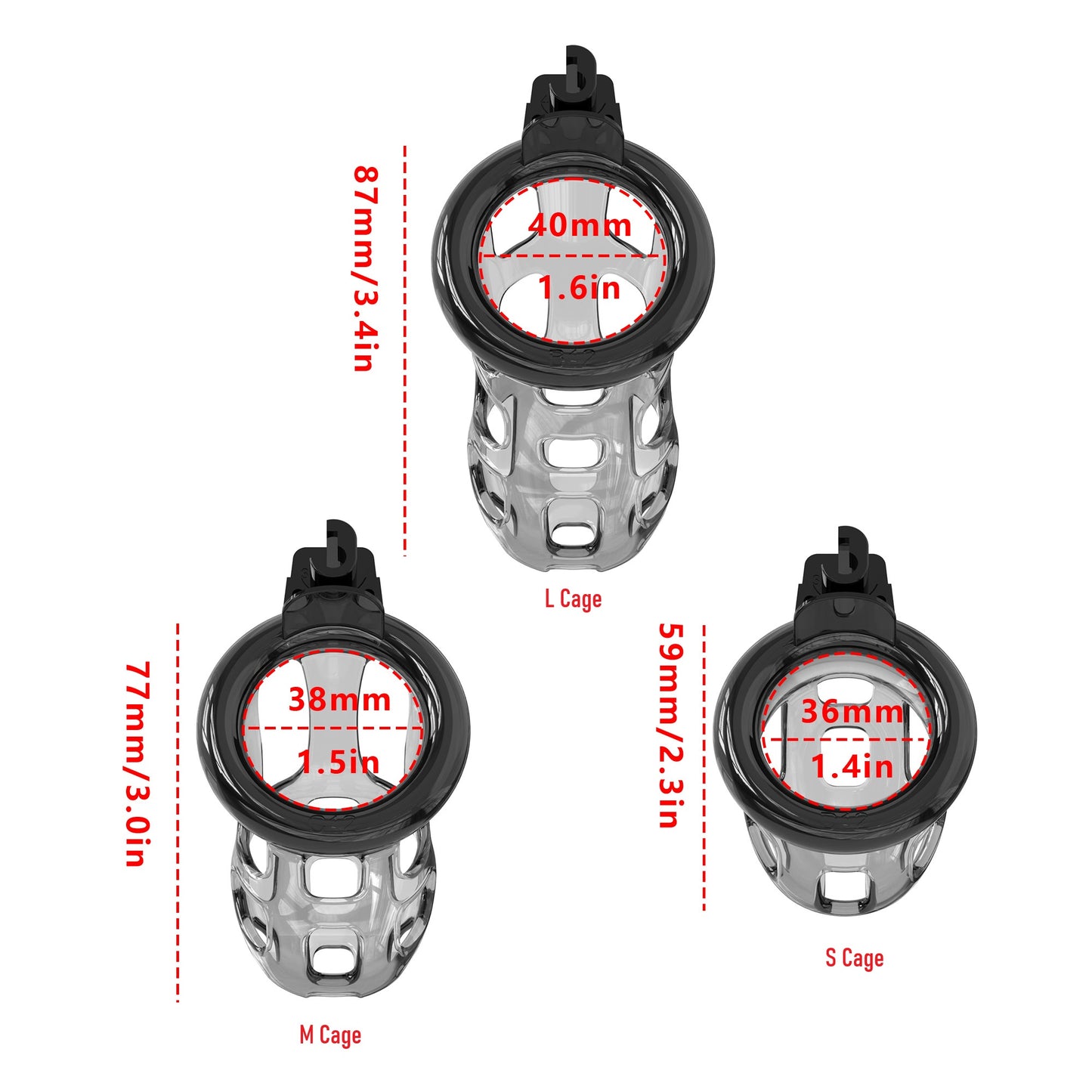 Soft Silicone Cobra Chastity Cage