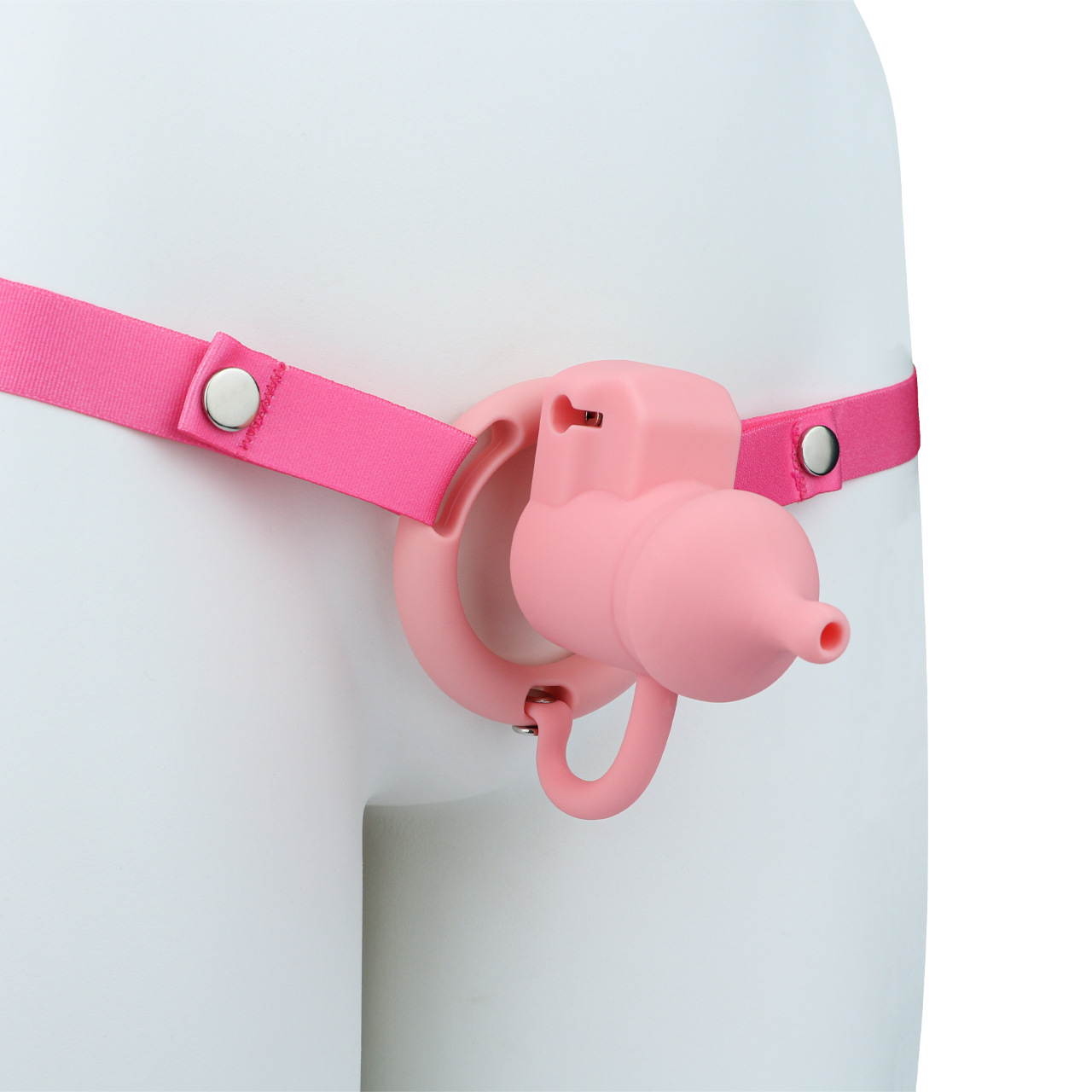 Silicone Urination Pot Chastity Cage