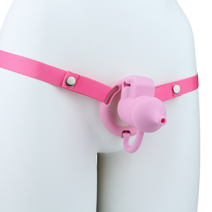 Silicone Urination Pot Chastity Cage