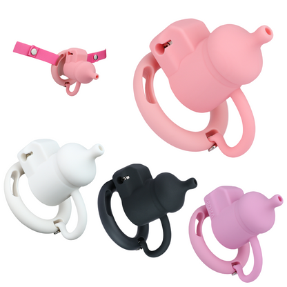 Silicone Urination Pot Chastity Cage