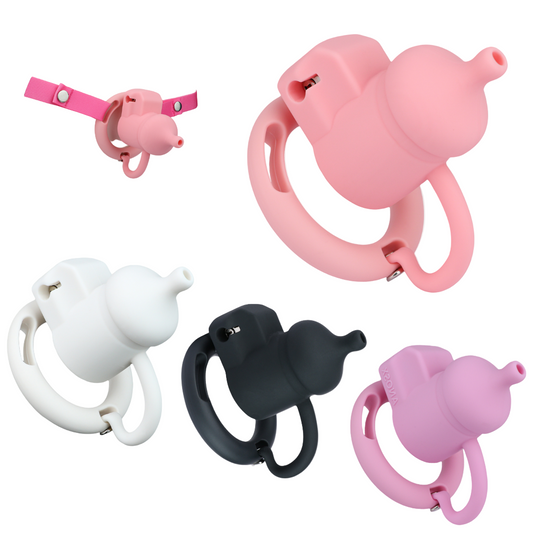 Silicone Urination Pot Chastity Cage