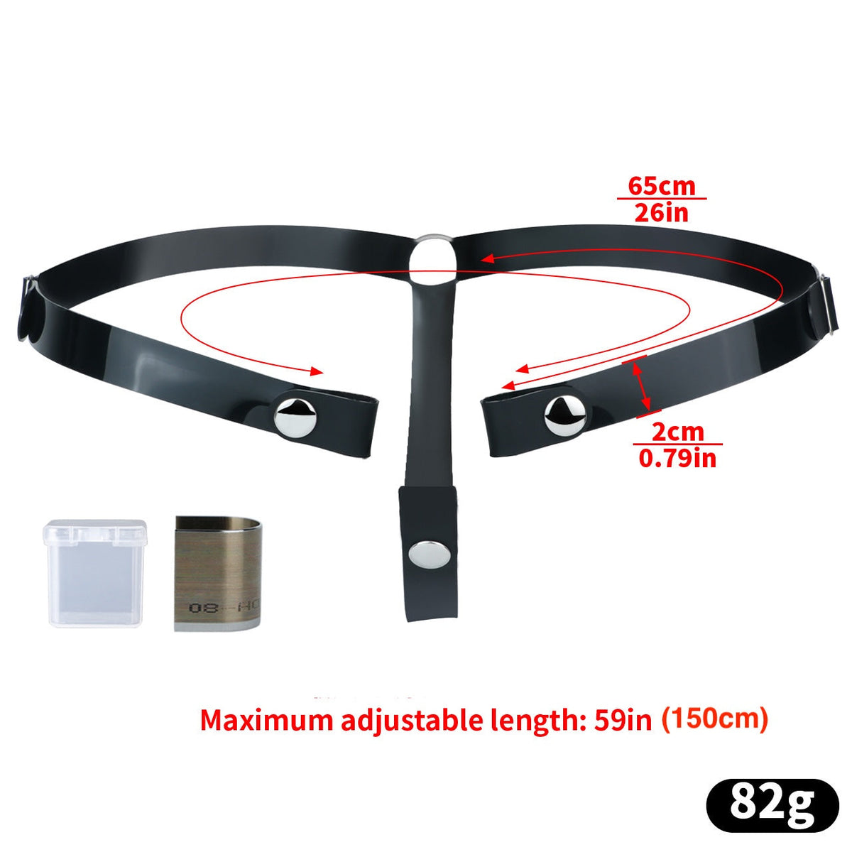 Comfortable Silicone Strap for Male Chastity Cages