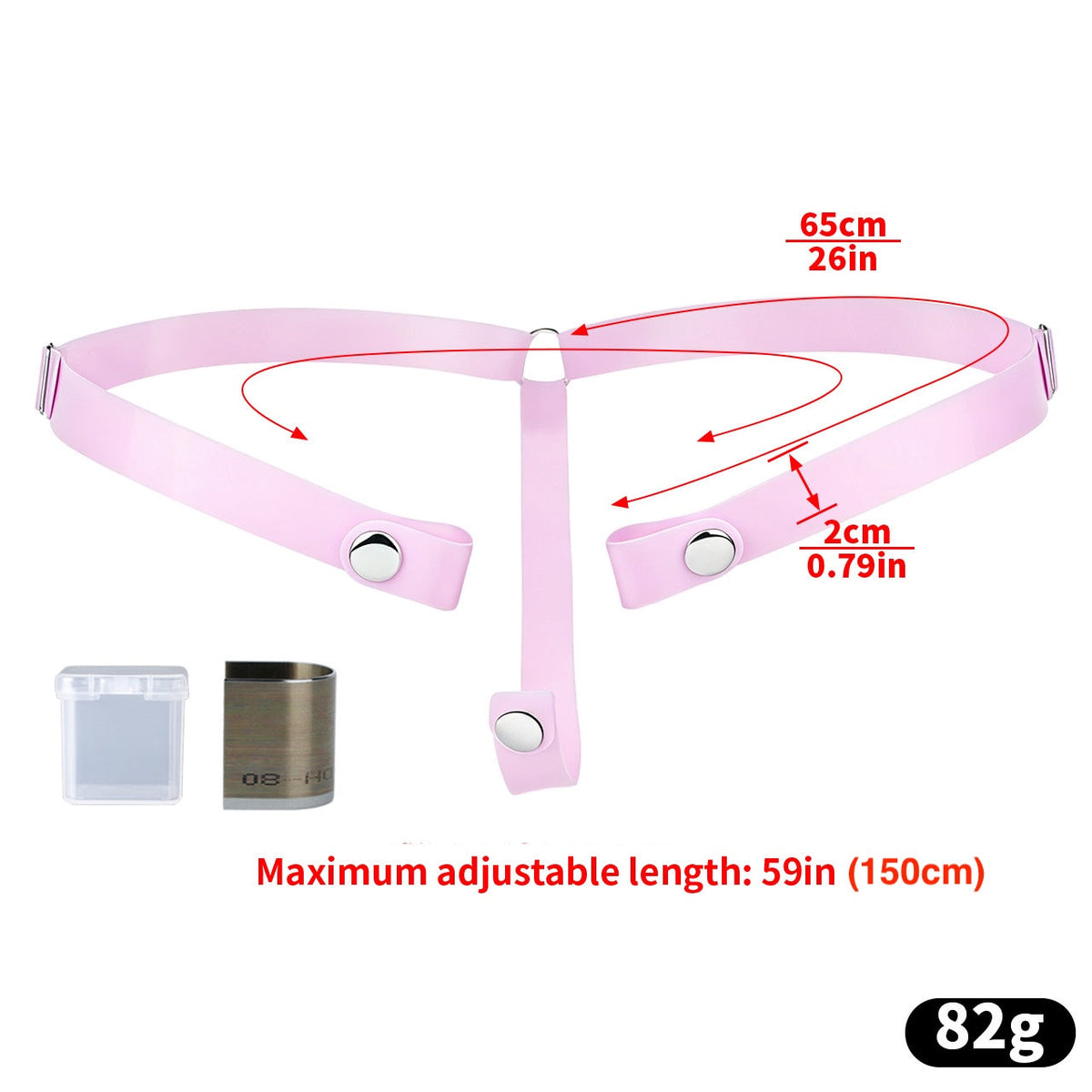 Comfortable Silicone Strap for Male Chastity Cages