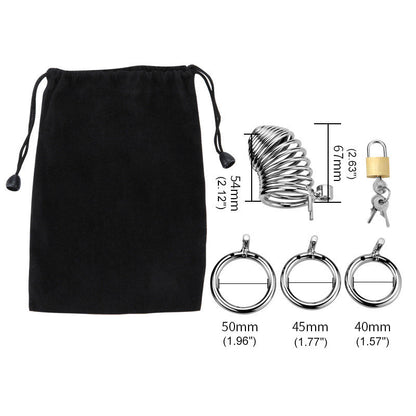 Spiral Chastity Cage (3 Rings)