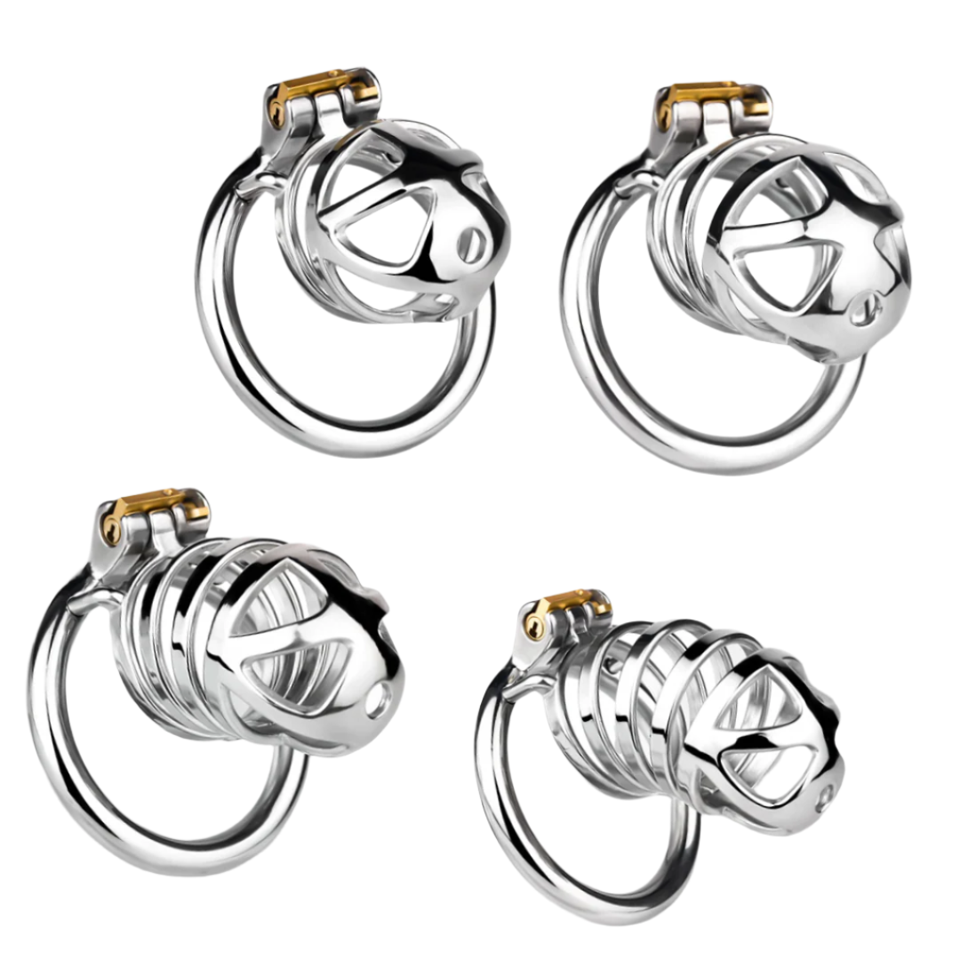 Stainless Steel Cobra Chastity Cage for Men