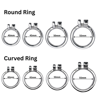 Stainless Steel Cobra Chastity Cage for Men