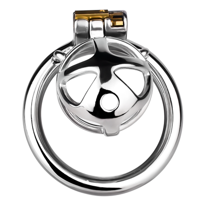 Stainless Steel Cobra Chastity Cage for Men