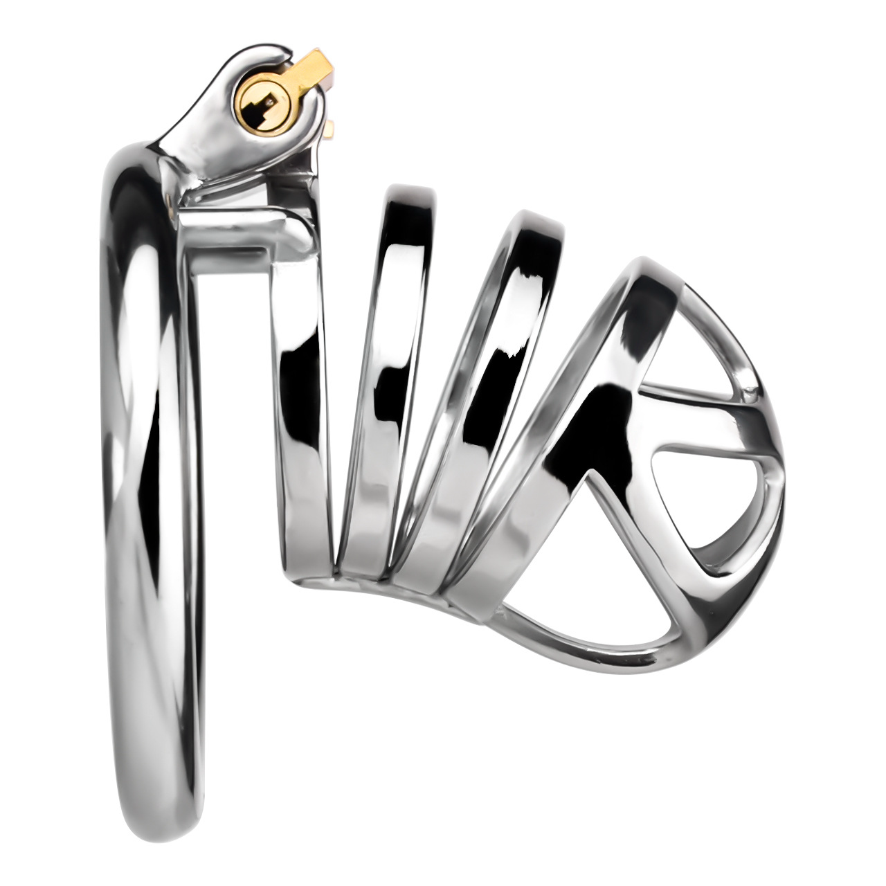 Stainless Steel Cobra Chastity Cage for Men