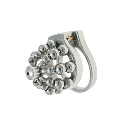 Beaded Stainless Steel Chastity Cage