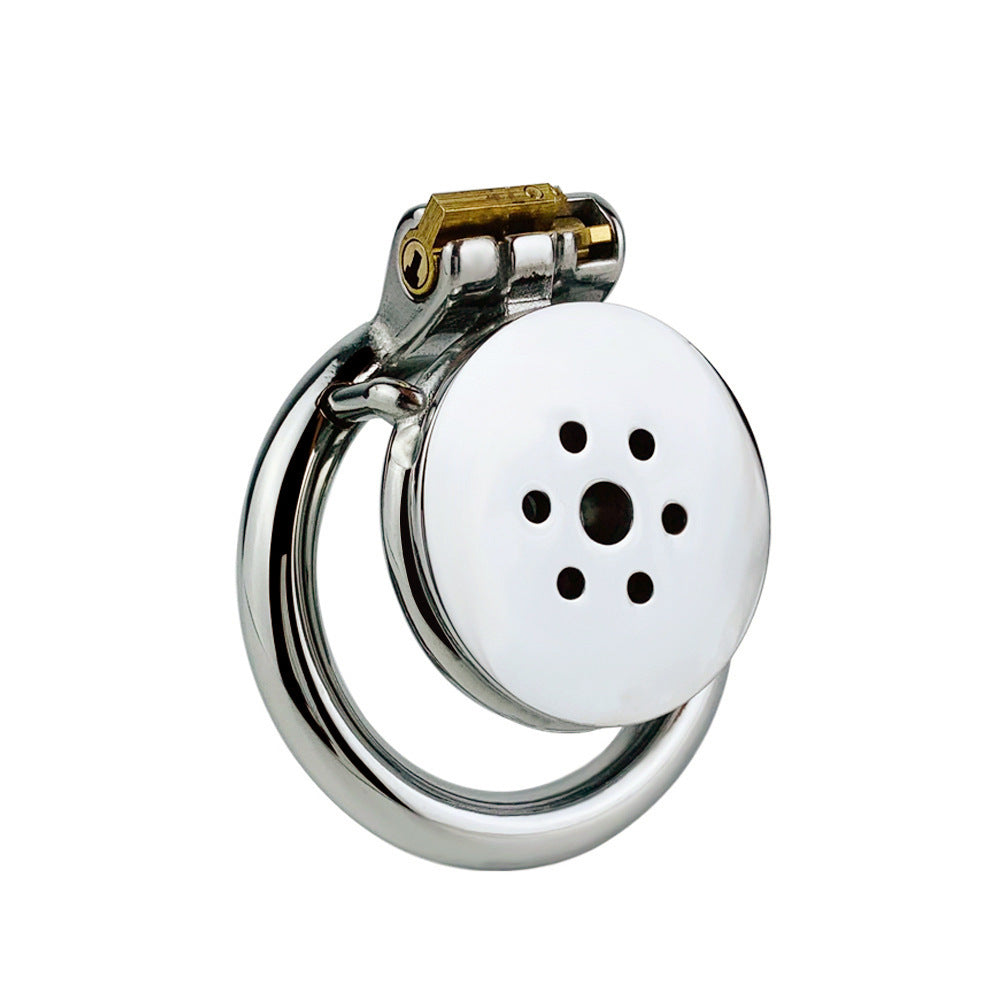 Stainless Steel Inverted Chastity Cage with Urine Hole