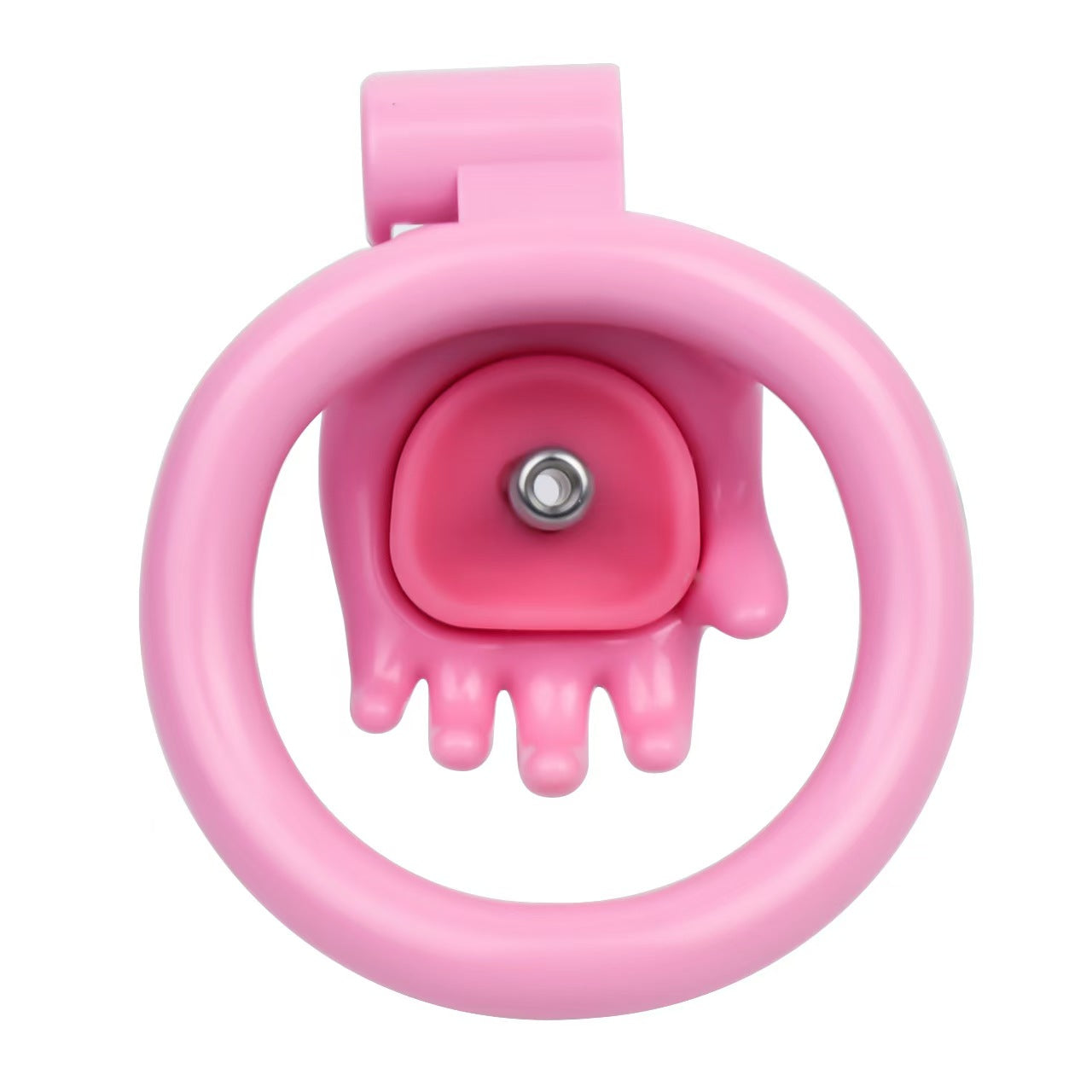 Palm Shaped Pink Chastity Cage