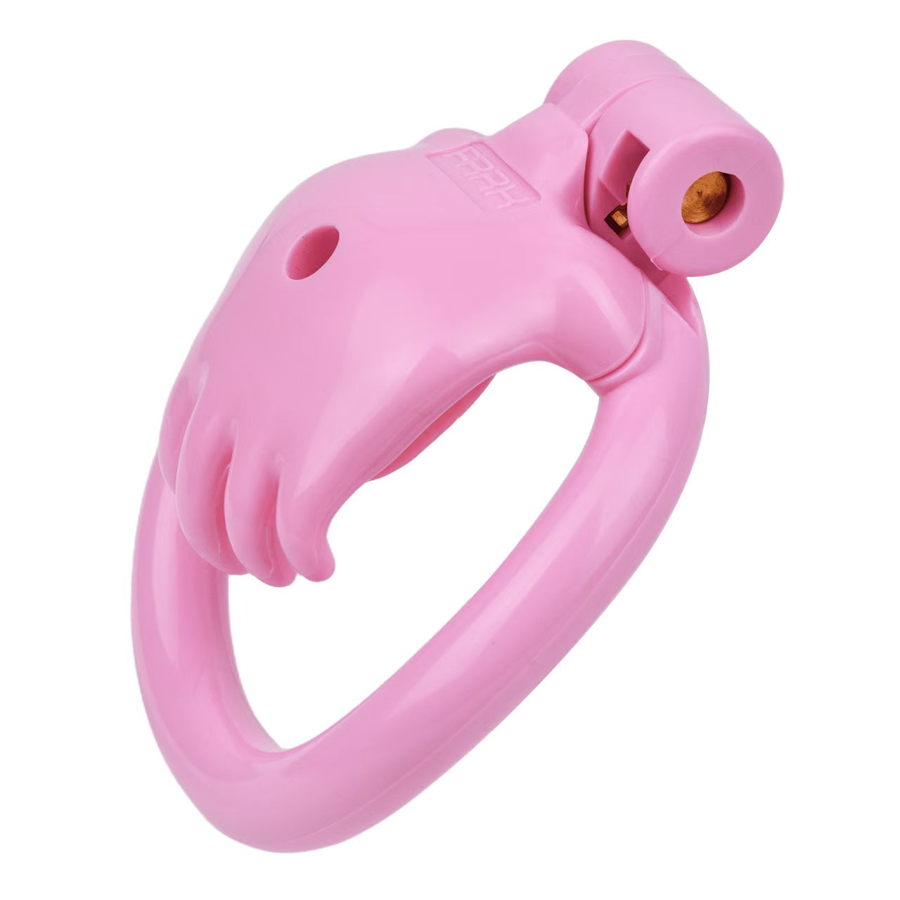 Palm Shaped Pink Chastity Cage