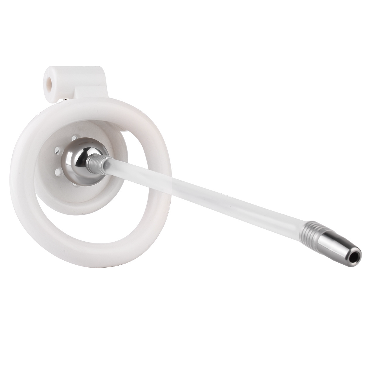 Micro Flat Inverted Chastity Cage with Removable Silicone Catheter
