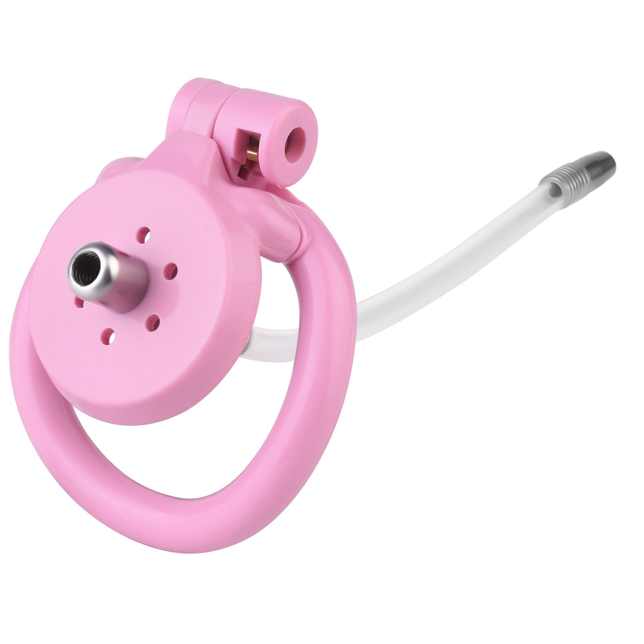 Micro Flat Inverted Chastity Cage with Removable Silicone Catheter
