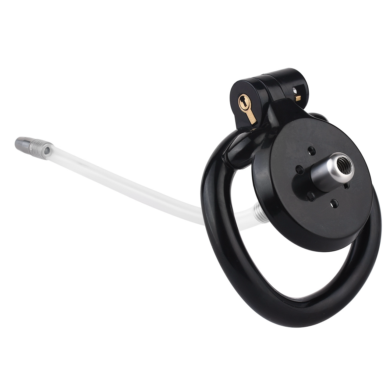 Micro Flat Inverted Chastity Cage with Removable Silicone Catheter