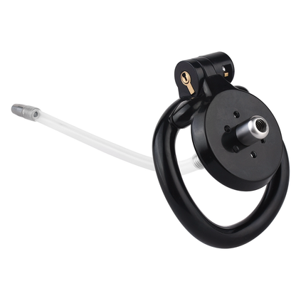 Micro Flat Inverted Chastity Cage with Removable Silicone Catheter