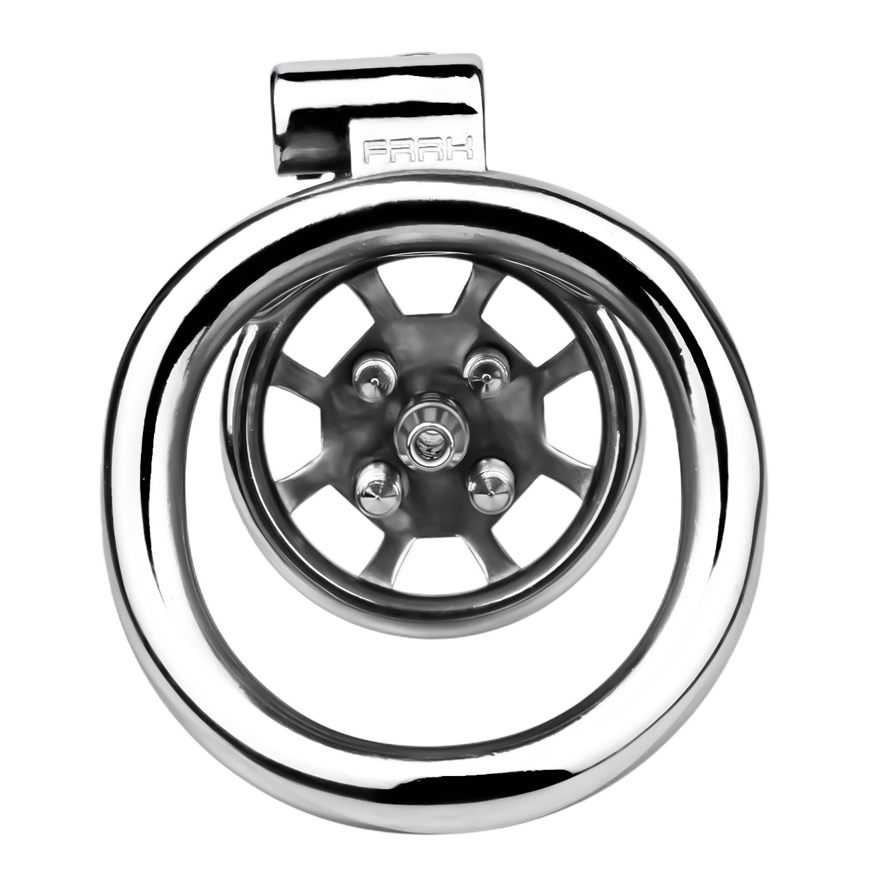 Spiked Flat Chastity Cage with Silicone or Metal Catheter