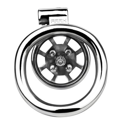 Spiked Flat Chastity Cage with Silicone or Metal Catheter