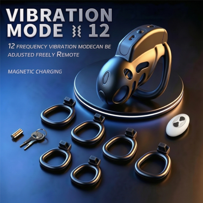 Male Smart Vibrating Chastity Cage