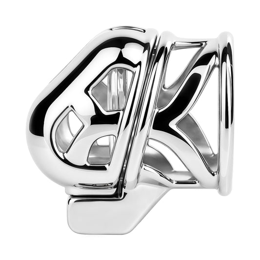 Rear angle of Yaokai chastity lock cage openings