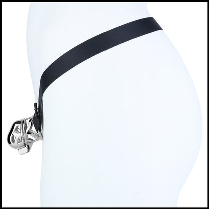 Yaokai chastity lock mannequin three-quarter view