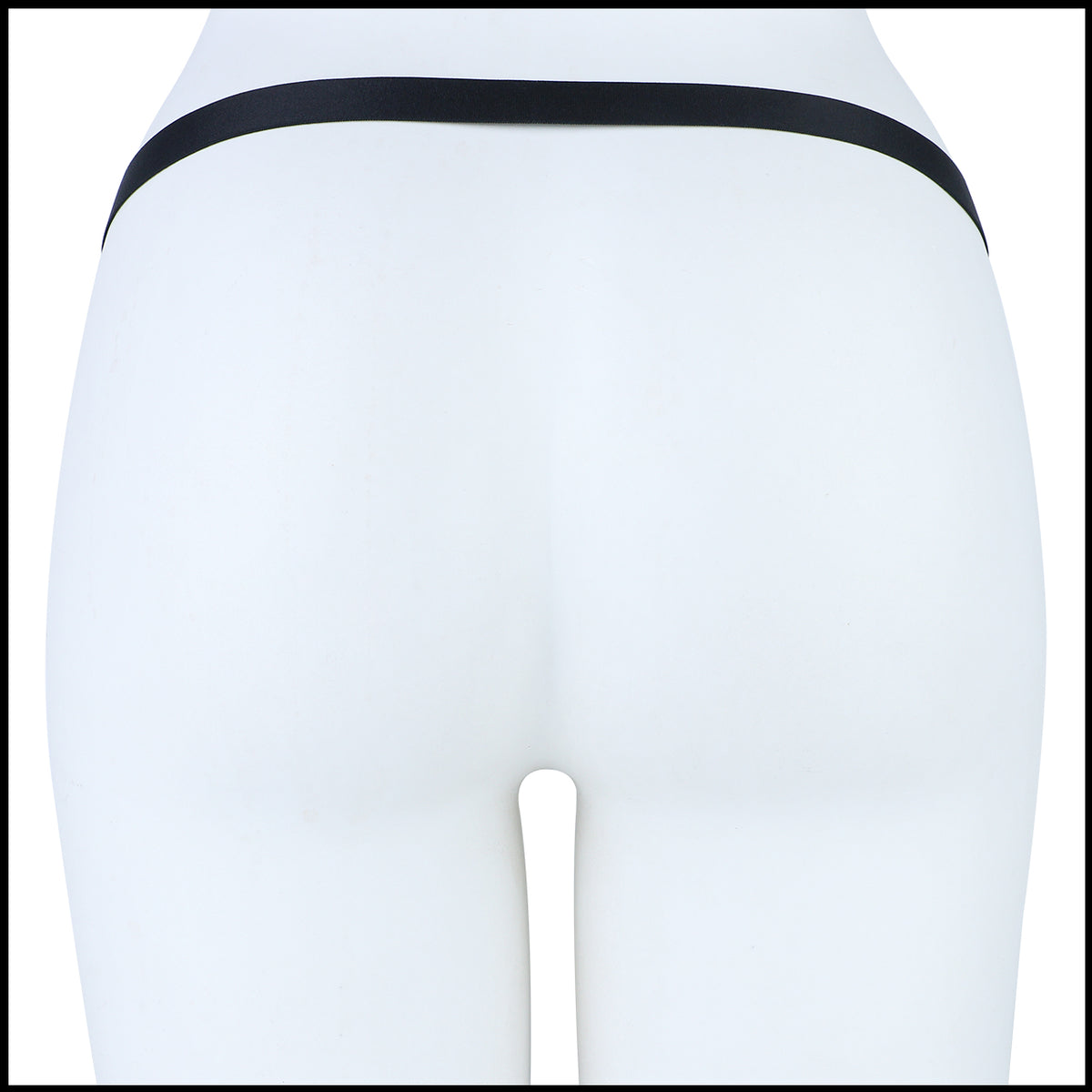 Yaokai chastity lock with black elastic belt detail